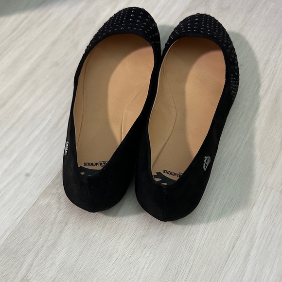 Black Rhinestone Flats - Picture 3 of 3
